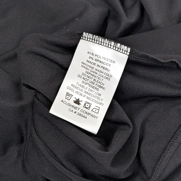 FootJoy Tour Issue Mid Layer 1/4 Zip Mens Medium Black Performance Golf - Picture 7 of 9